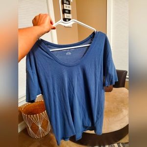 American Eagle oversized scoop neck t